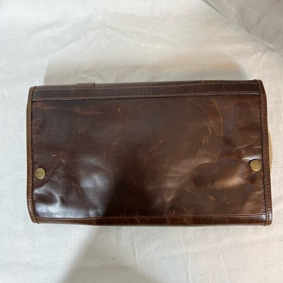 Moore & Giles Austin hanging drop kit toiletry bag in Brompton brown - Picture 2 of 7